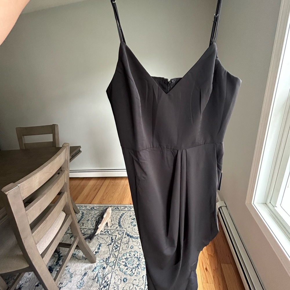 Lulu's Classic Black Strappy Dress